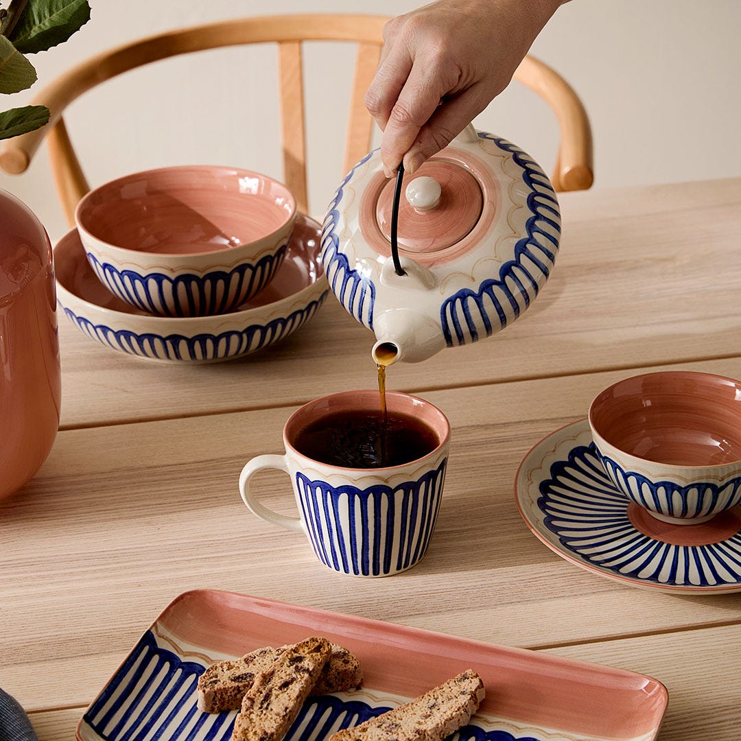 Tondo Dinnerware - Blue/White