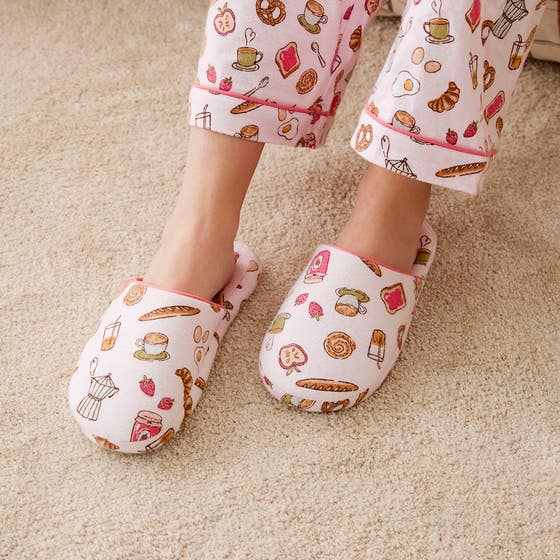 Le Café Flannelette Slippers