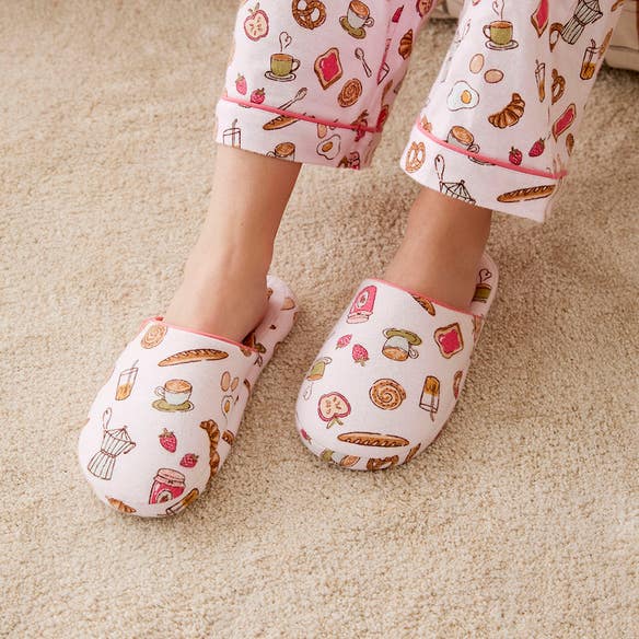 Le Café Flannelette Slippers