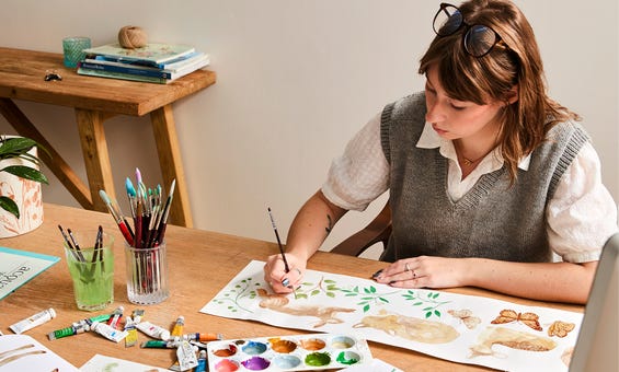 Folkore Quilt Cover Behind the Design