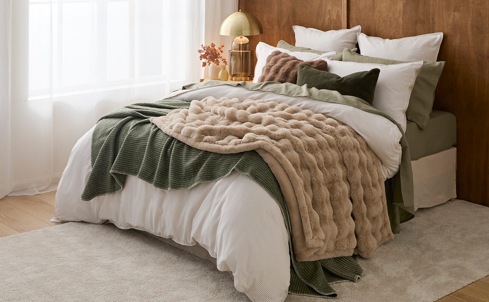 Warm Winter Bedding and Layers