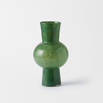 Marlo Large Glass Green Vase